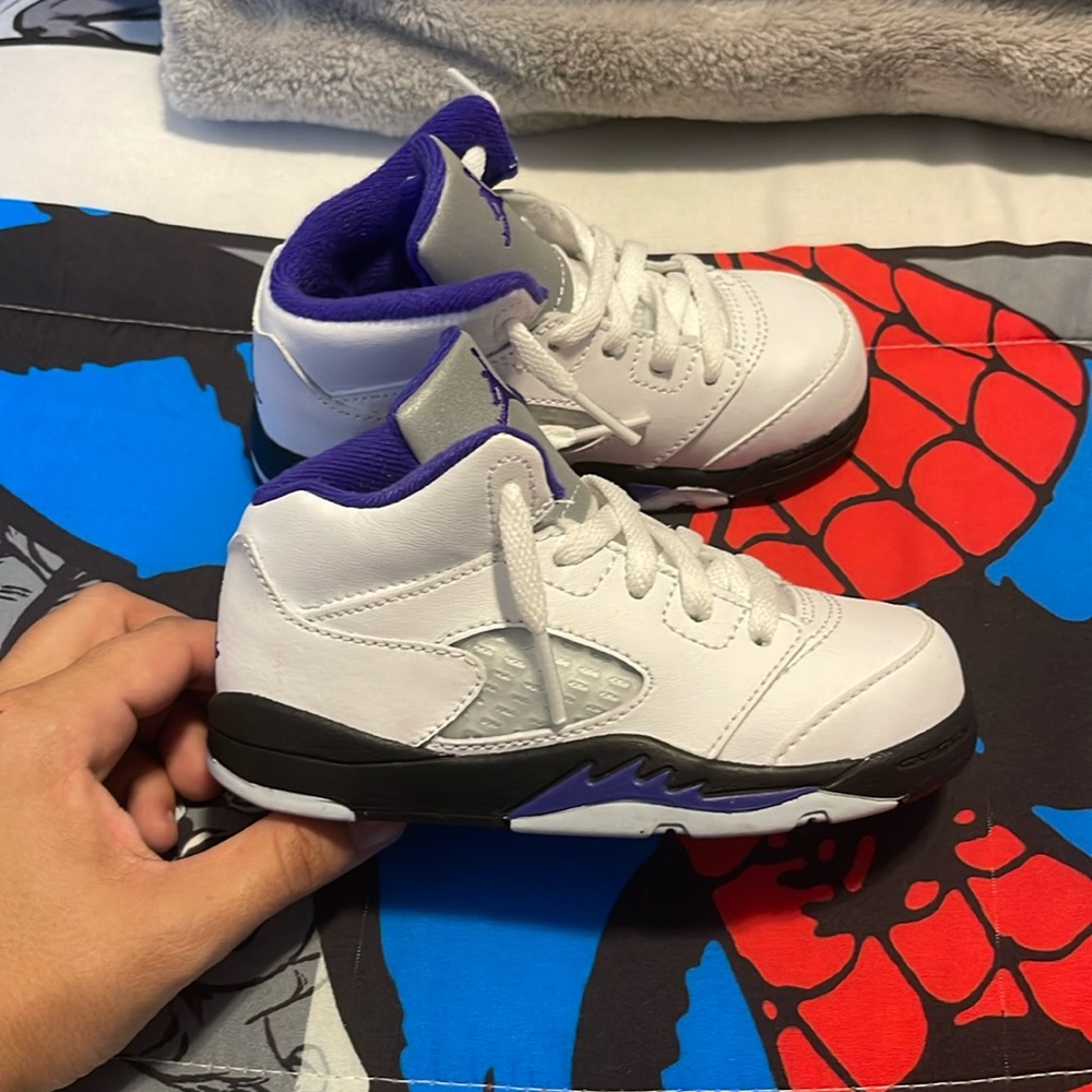 Jordan Toddler's 5 Retro Concord White/Dark Concord-Black